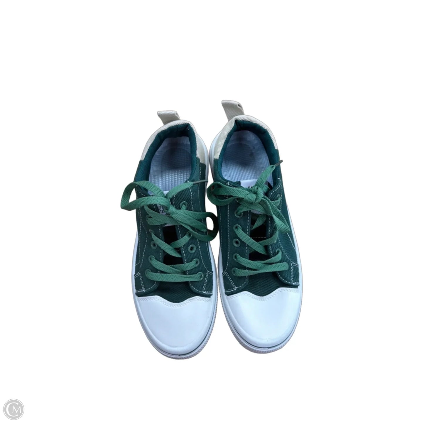 Shoes Sneakers By Clothes Mentor In Green & White, Size: 10
