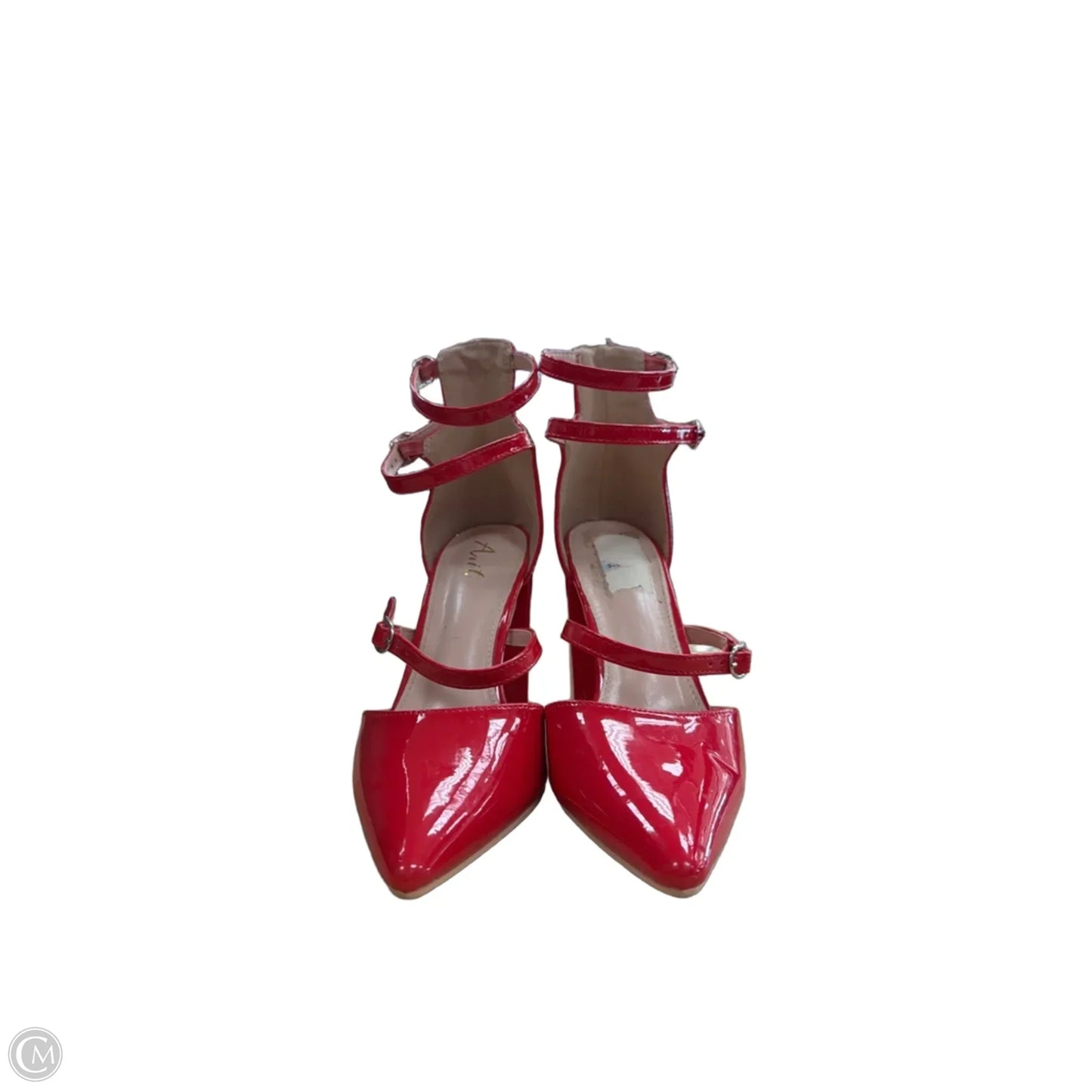Shoes Heels Block By Clothes Mentor In Red, Size: 9