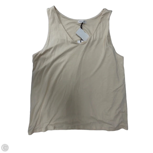 Tank Top By Clothes Mentor In Cream, Size: M