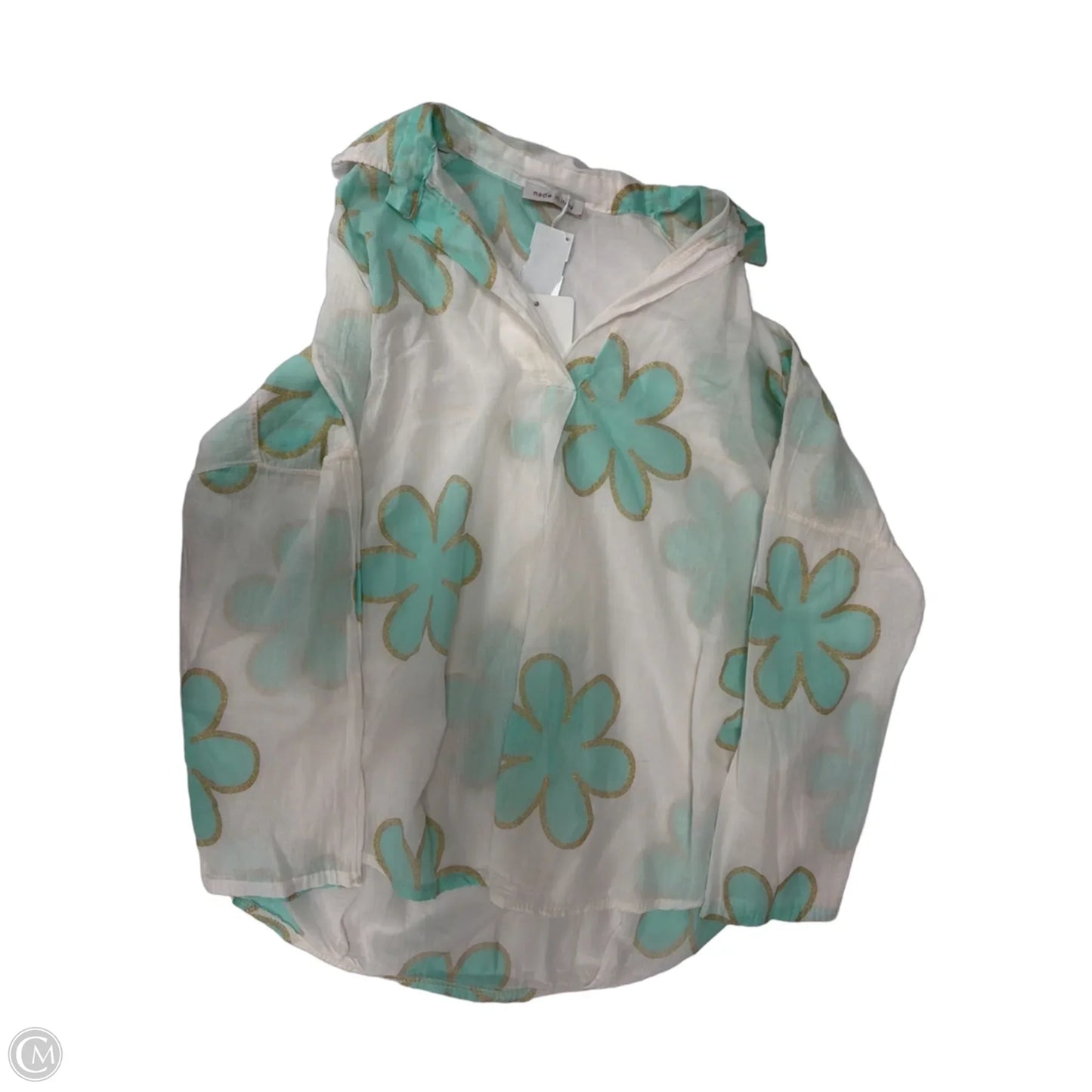 Top Long Sleeve By Clothes Mentor In Floral Print, Size: M