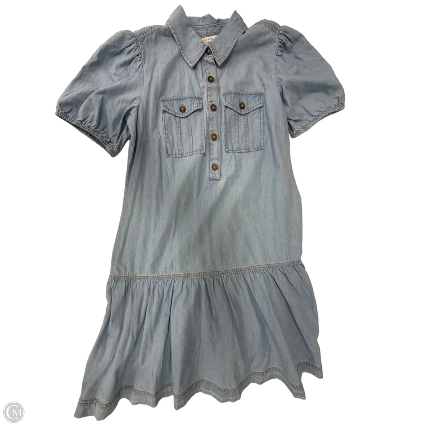 Dress Casual Midi By Ophelia Roe In Blue Denim, Size: S