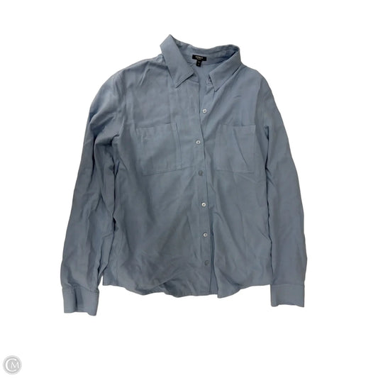 Top Long Sleeve By Express In Blue, Size: Xs