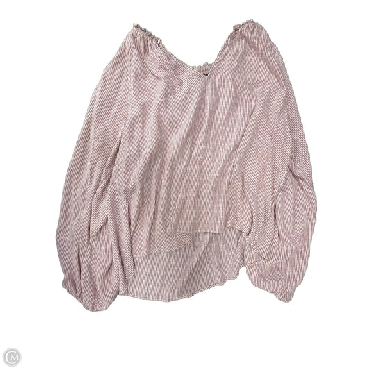 Top Long Sleeve By Old Navy In Striped Pattern, Size: L