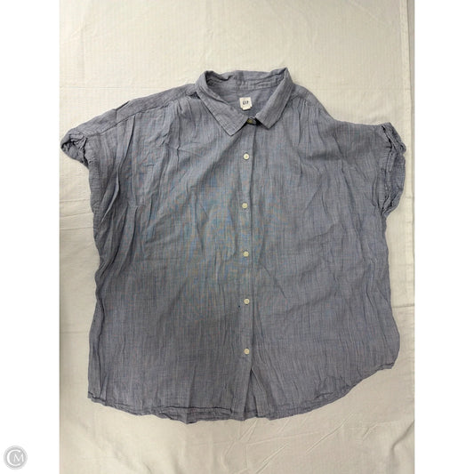Top Short Sleeve By Gap In Blue, Size: Xl