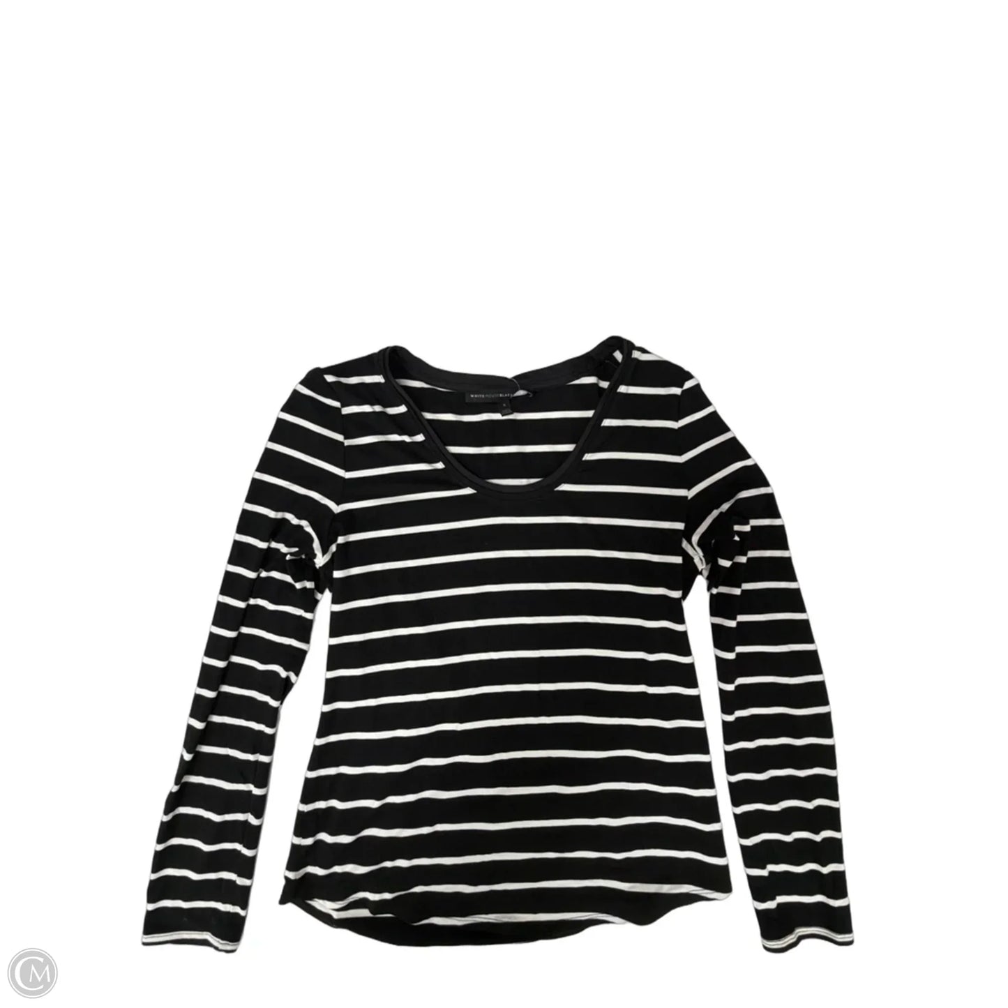 Top Long Sleeve By White House Black Market In Striped Pattern, Size: S