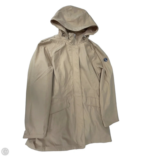 Coat Raincoat By Lands End In Tan, Size: L