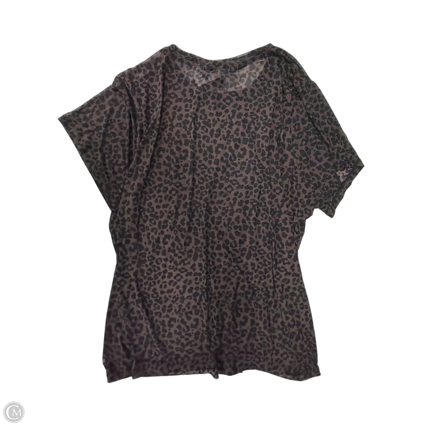 Top Short Sleeve By Torrid In Animal Print, Size: 6