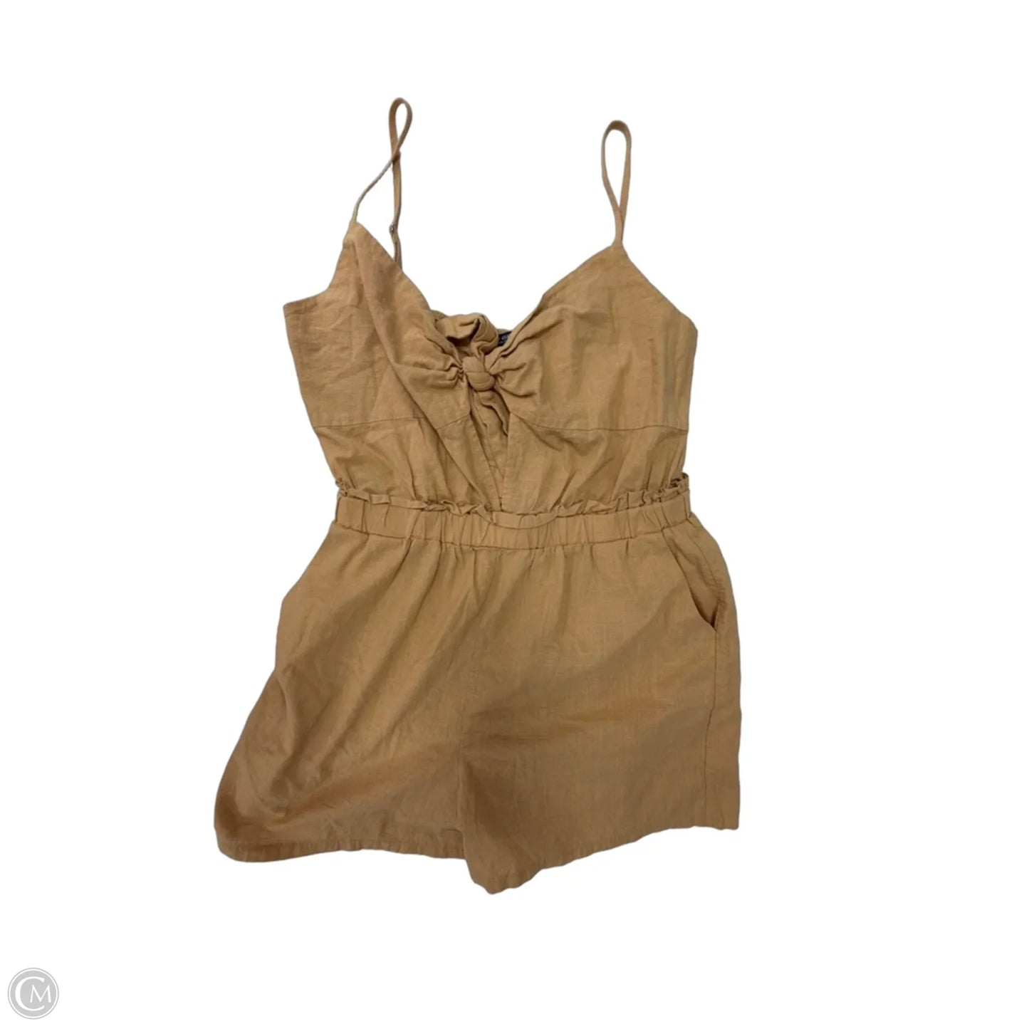 Romper By One Clothing In Tan, Size: L