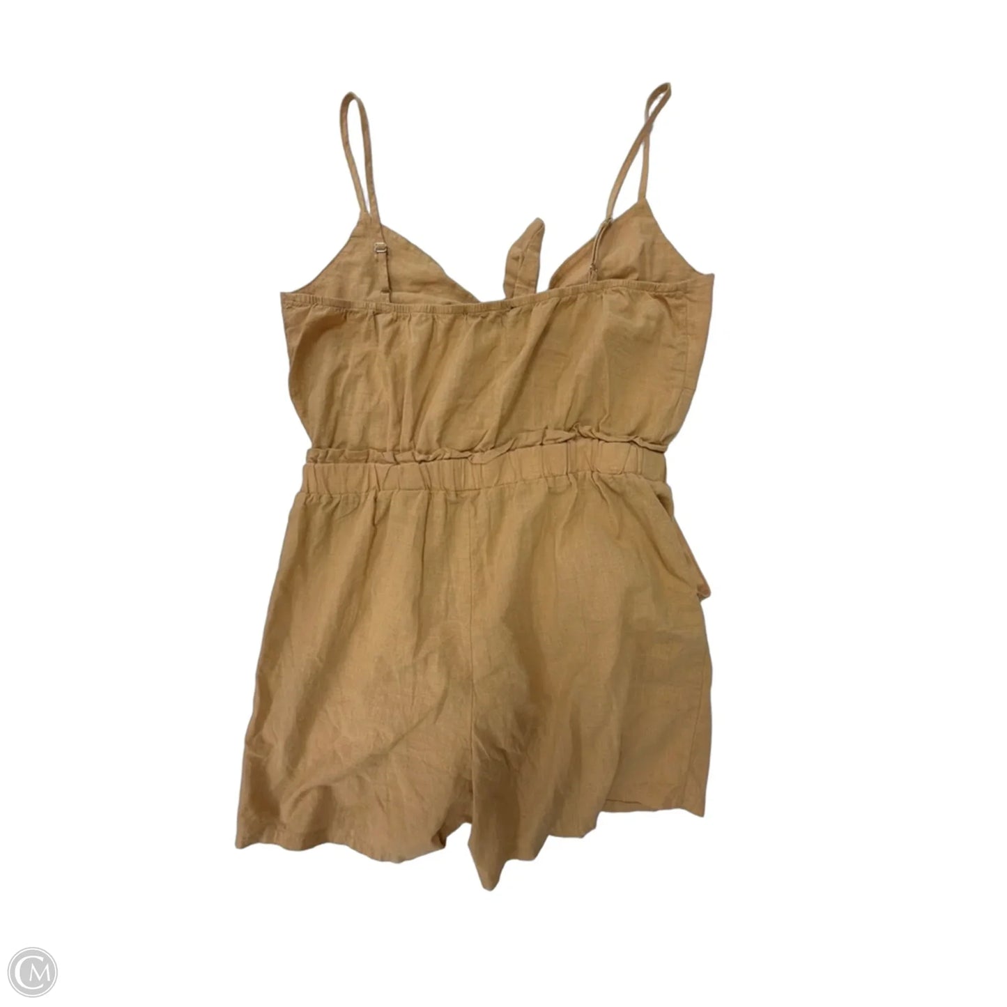 Romper By One Clothing In Tan, Size: L