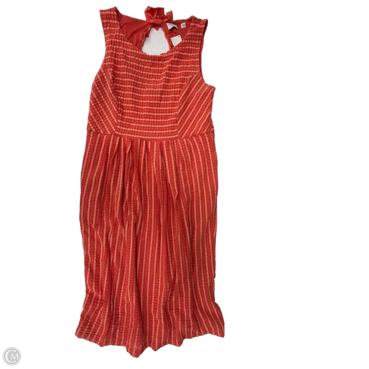 Dress Casual Midi By Anthropologie In Orange, Size: L