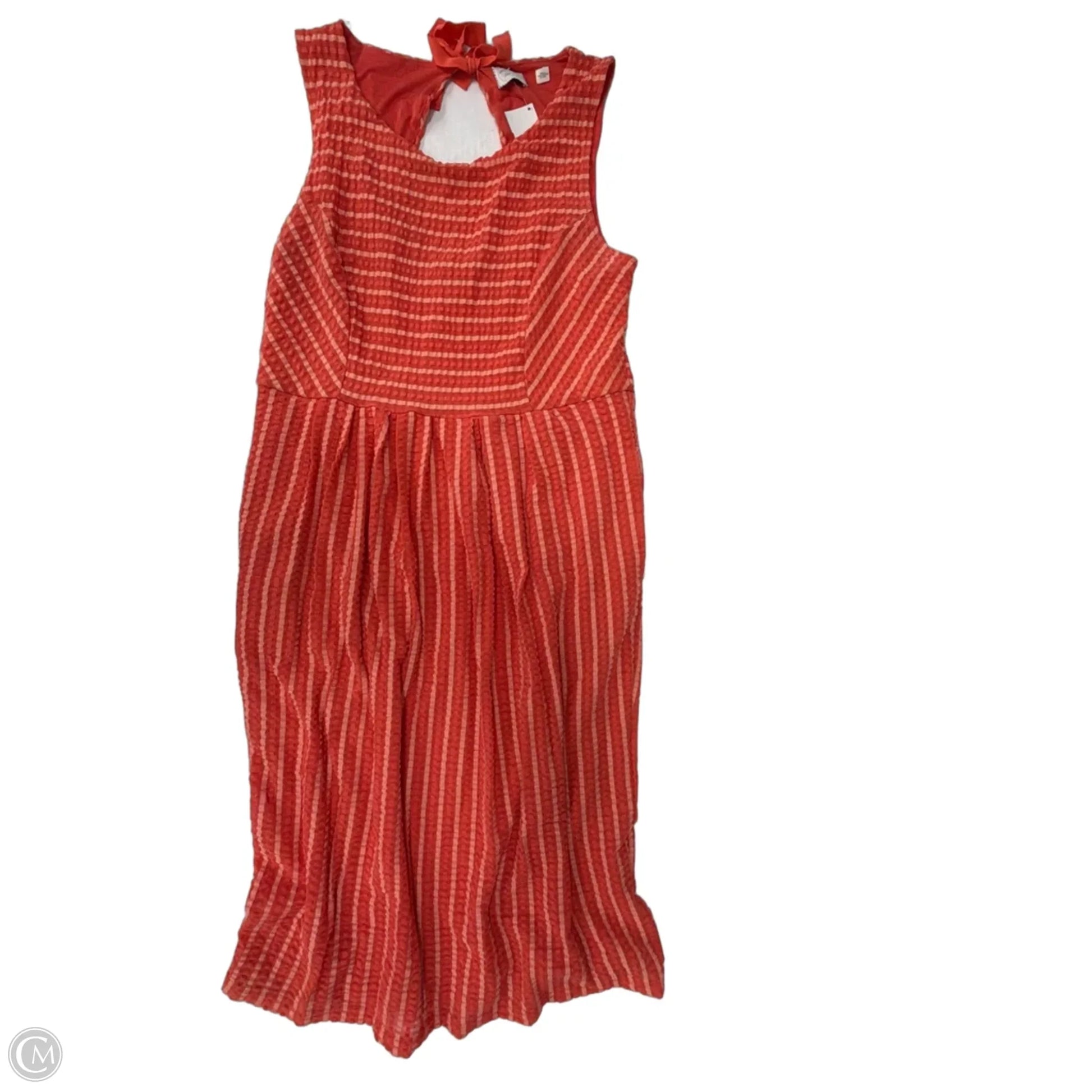 orange anthropologie dress By Anthropologie Strapless Textured Knit Slip Midi Dress