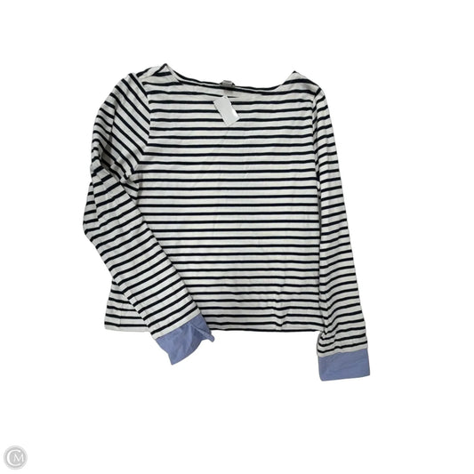 Top Long Sleeve By J. Crew In Striped Pattern, Size: L