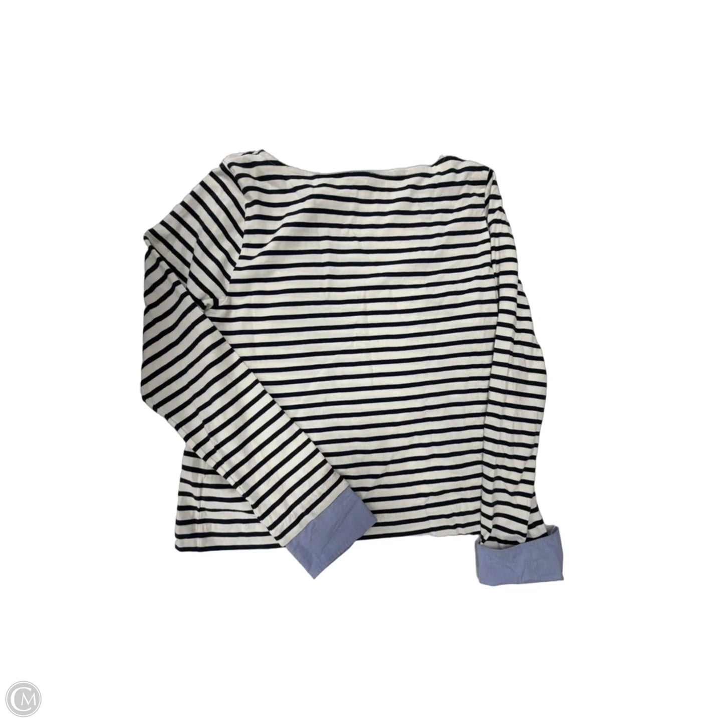 Top Long Sleeve By J. Crew In Striped Pattern, Size: L