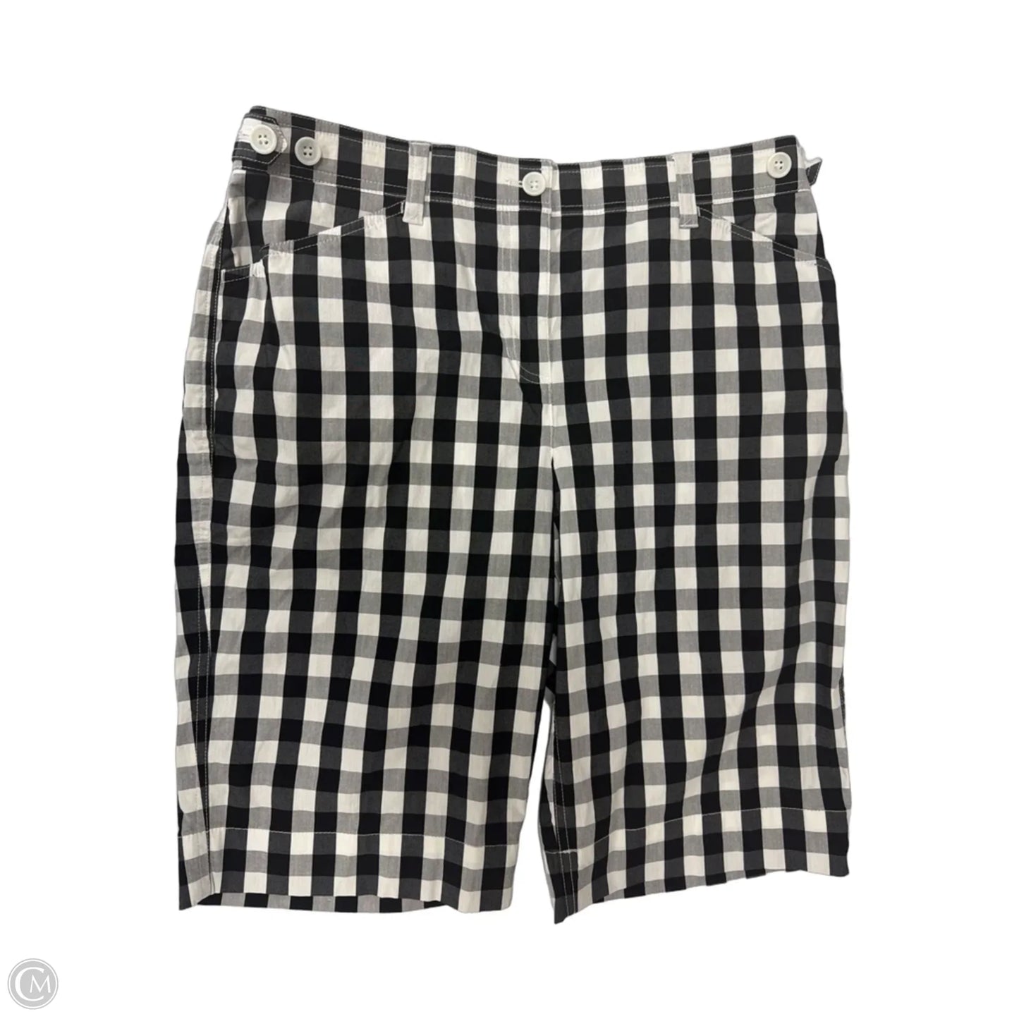 Shorts By Jones New York In Checkered Pattern, Size: 10