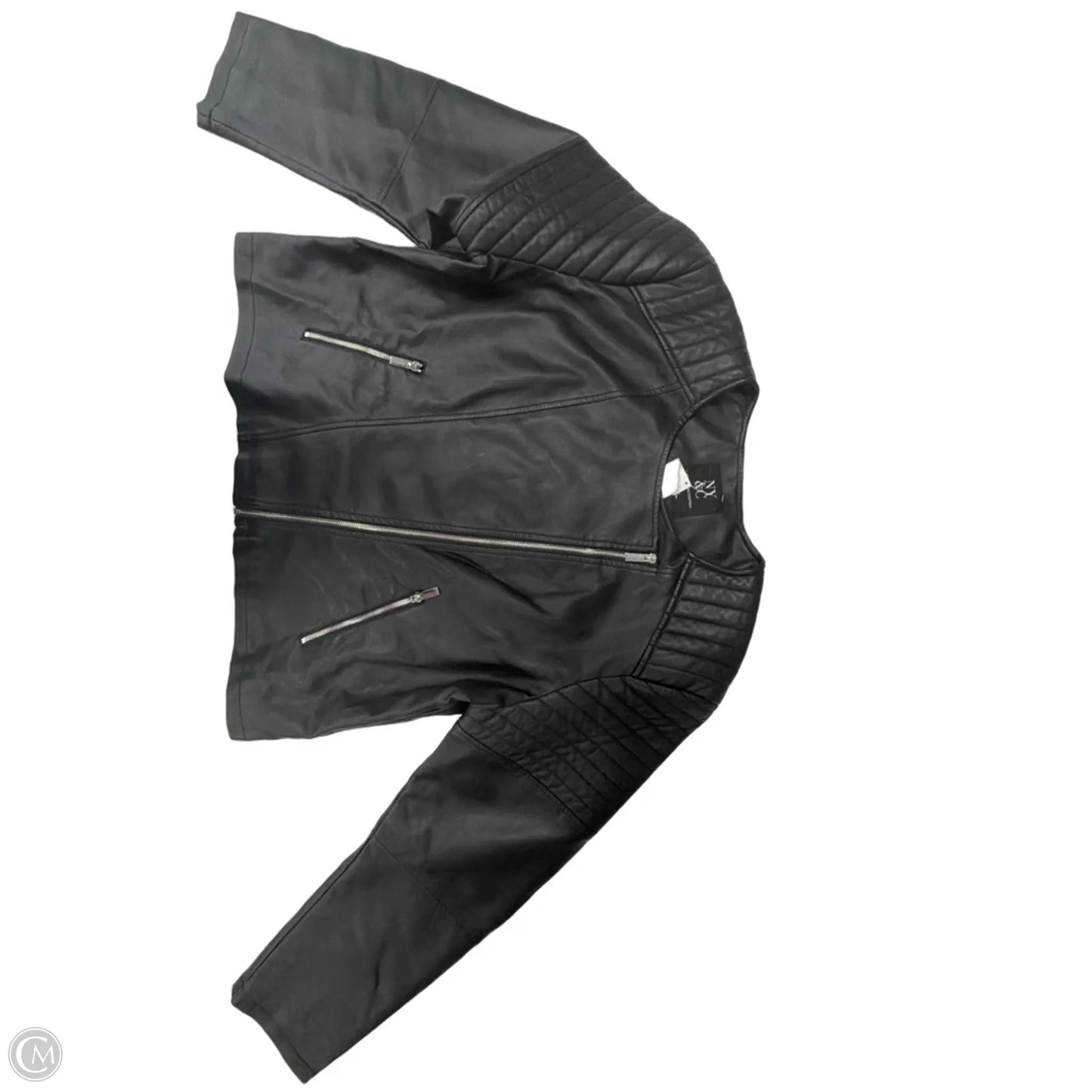 Jacket Moto By New York And Co In Black, Size: 1x