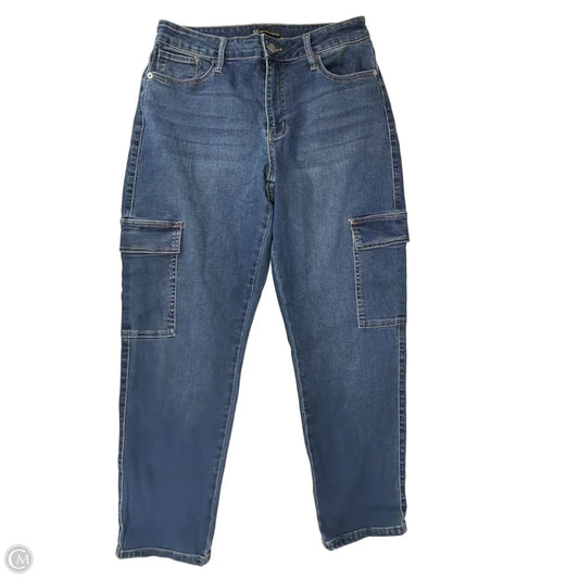 Jeans Wide Leg By New York And Co In Blue Denim, Size: 8