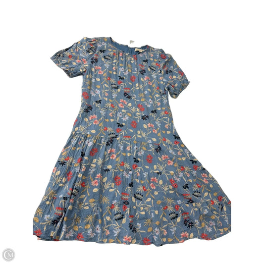 Dress Casual Midi By Loft In Floral Print, Size: L