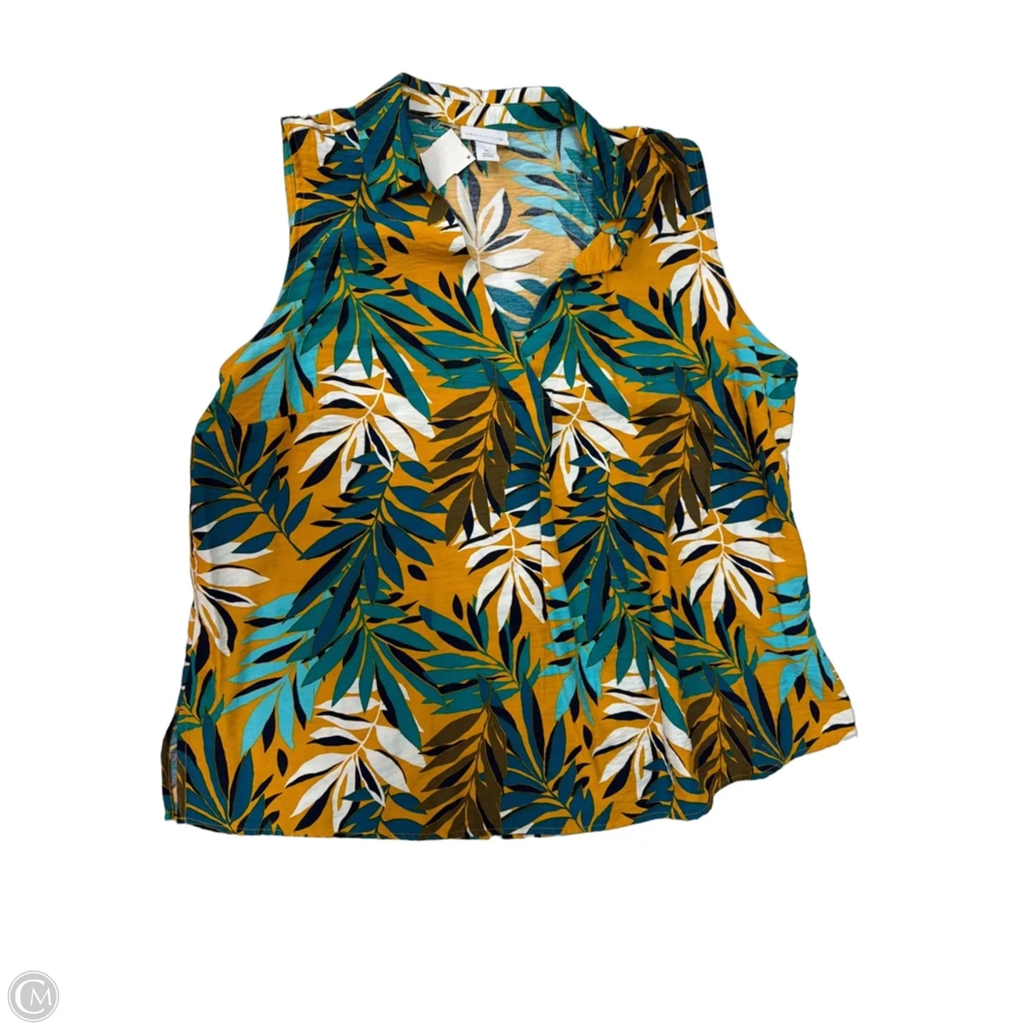 Pants Set 2pc By Liz Claiborne In Tropical Print, Size: Xl