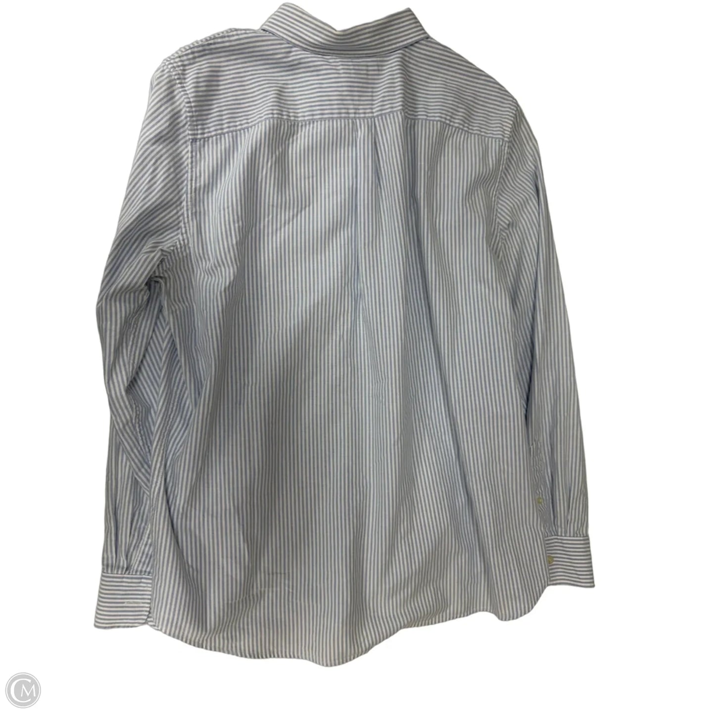 Top Long Sleeve By Lands End In Striped Pattern, Size: L