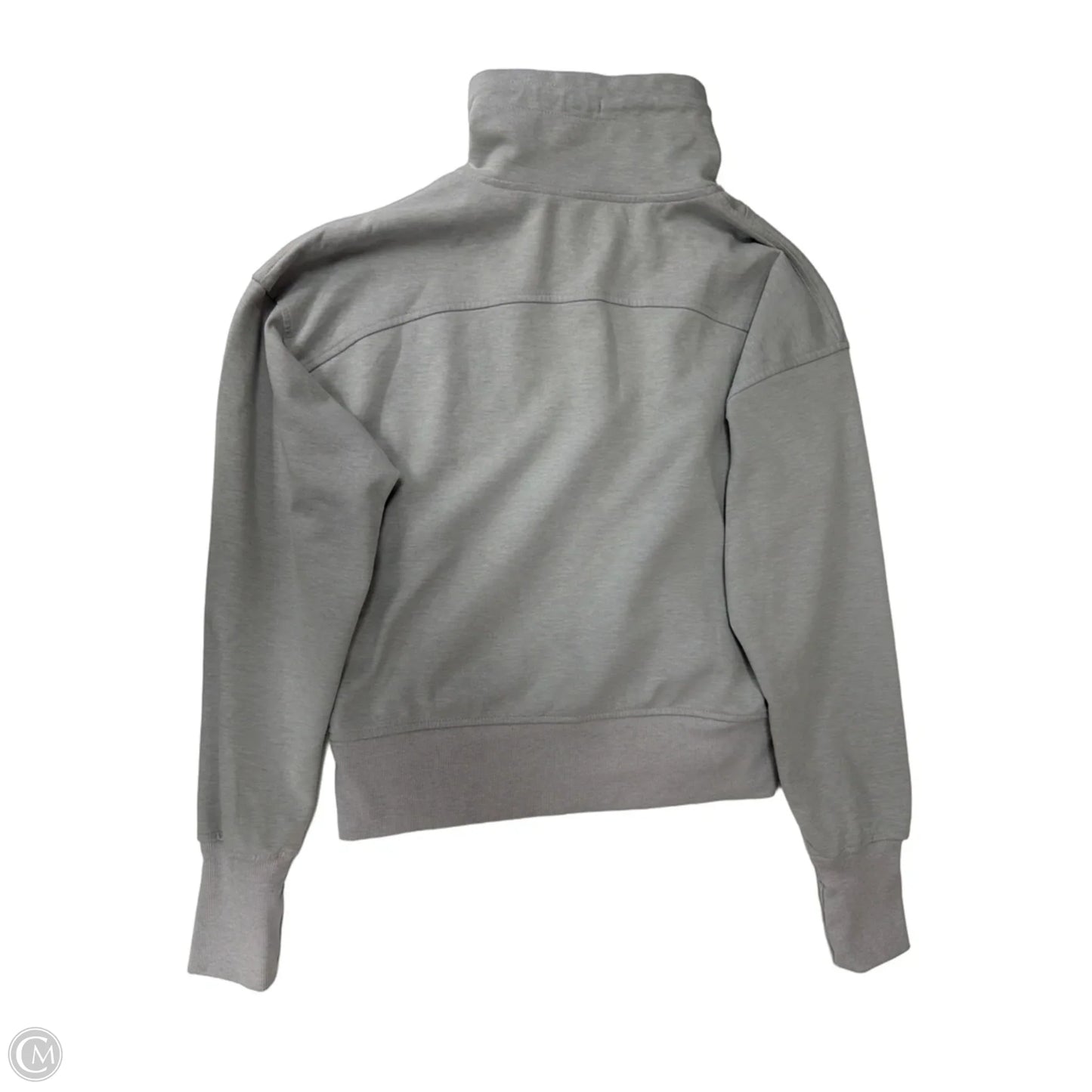 Athletic Top Long Sleeve Collar By Old Navy In Grey, Size: M
