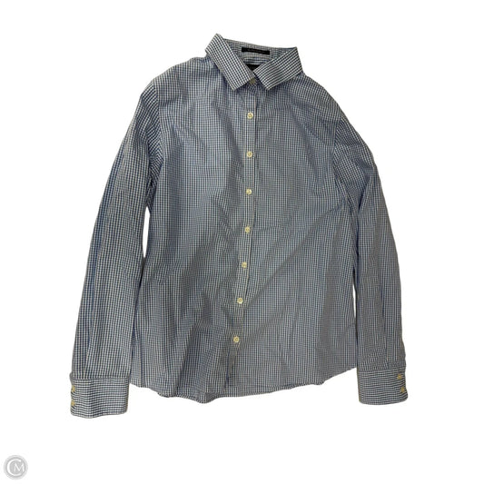 Top Long Sleeve By Lands End In Checkered Pattern, Size: S
