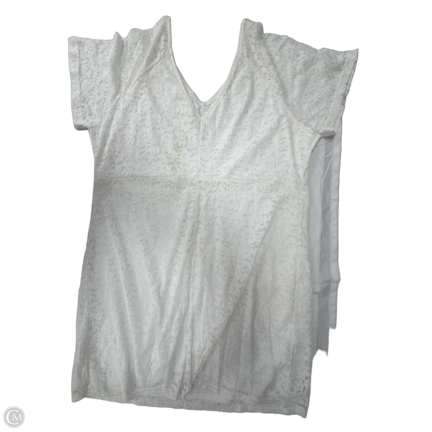 Dress Casual Midi By Agnes Orinda In White, Size: 4