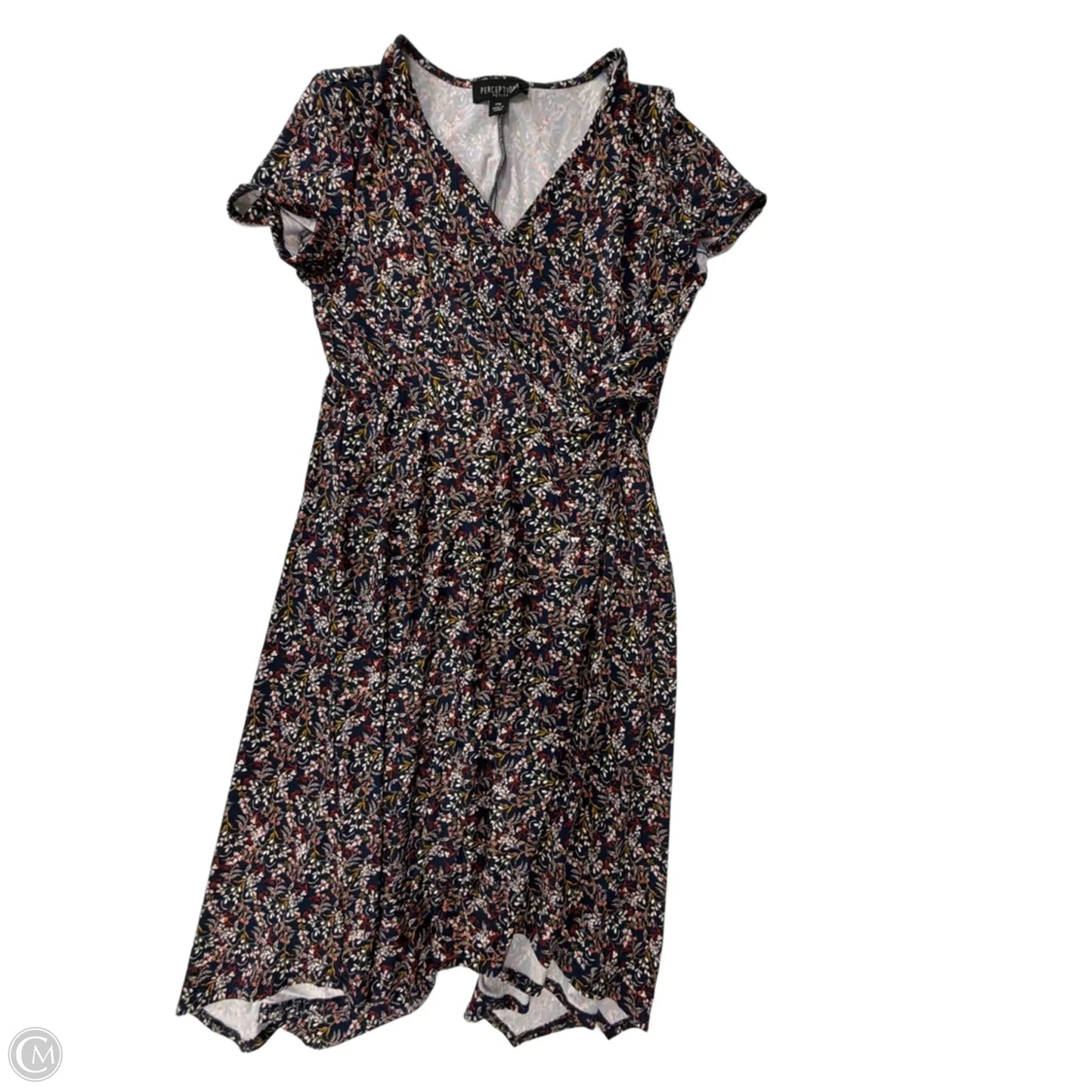 Dress Casual Midi By Perceptions In Floral Print, Size: Mp