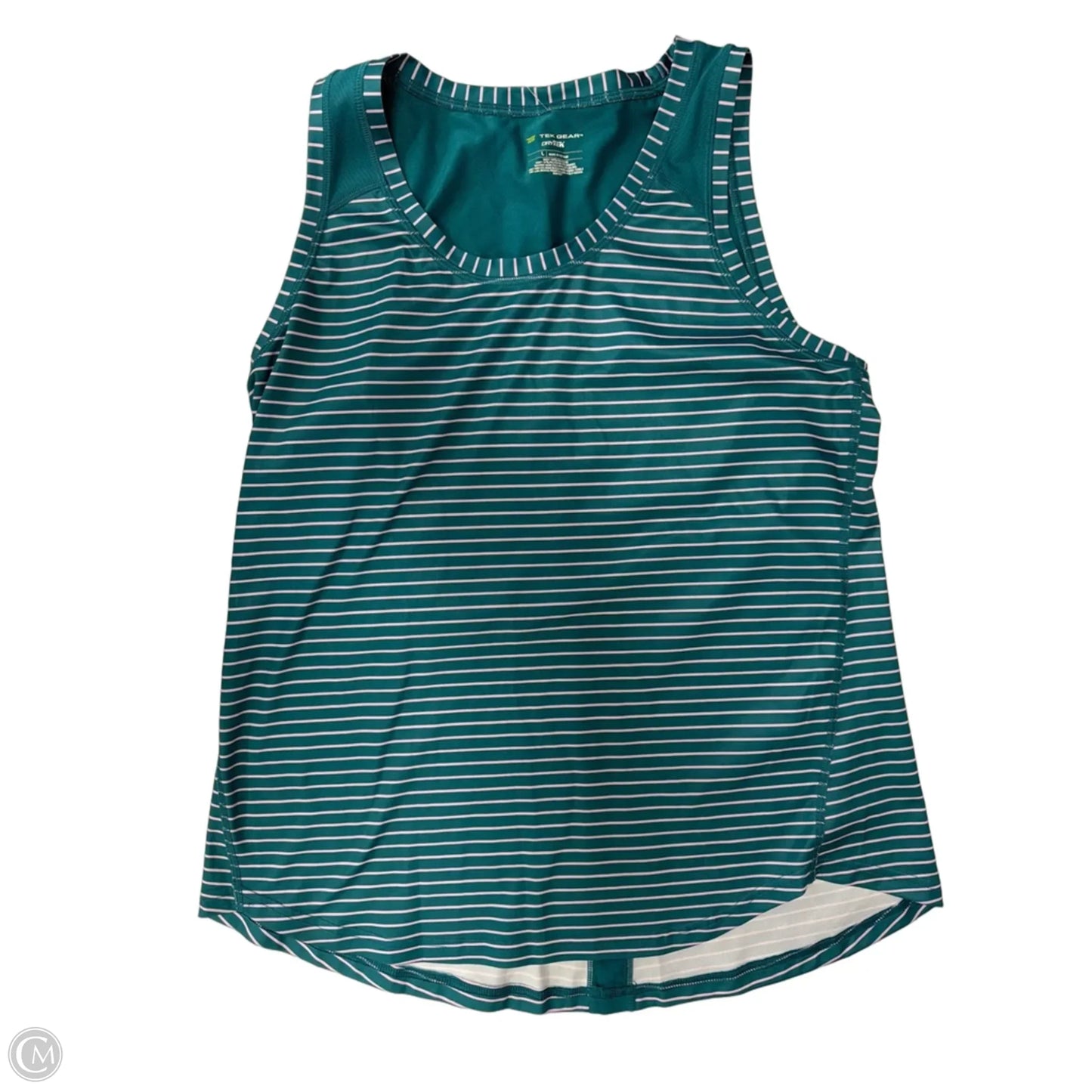 Athletic Tank Top By Tek Gear In Striped Pattern, Size: L