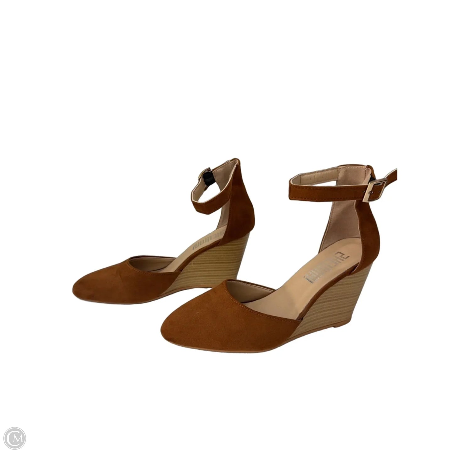 Shoes Heels Wedge By Clothes Mentor In Brown, Size: 9