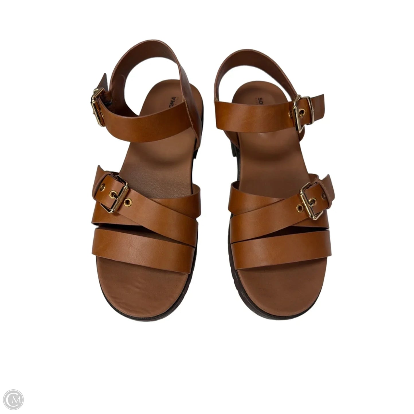 Sandals Flats By Sonoma In Brown, Size: 9.5