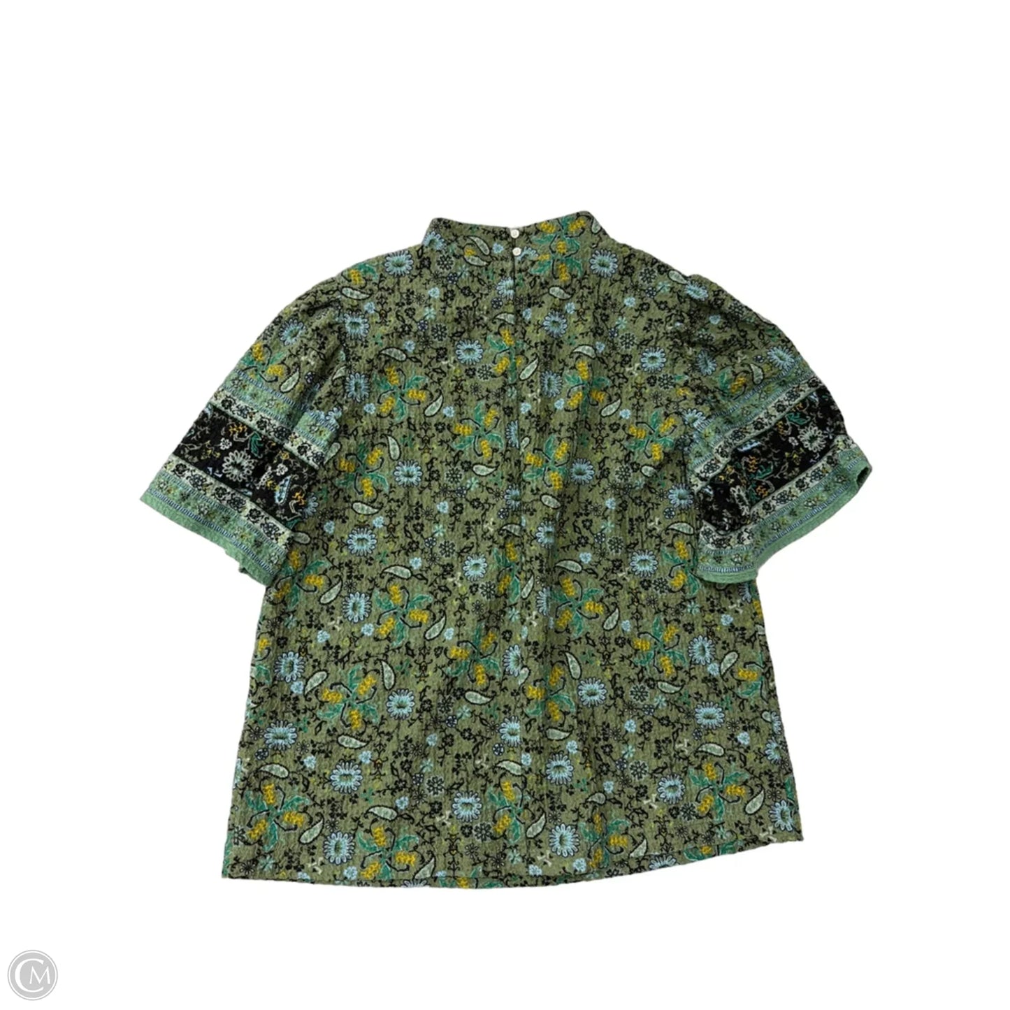 Top Short Sleeve By Loft In Green, Size: M