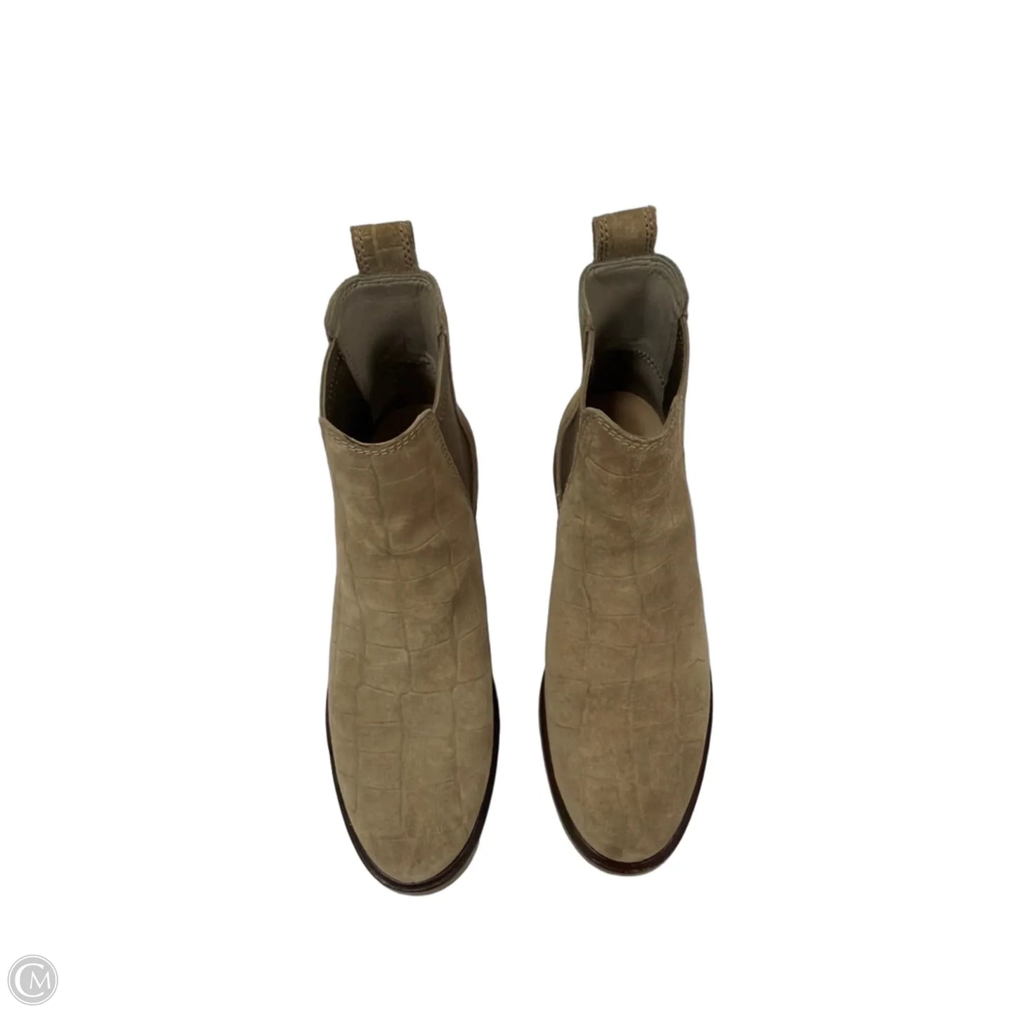 Boots Ankle Flats By Clarks In Beige, Size: 7.5