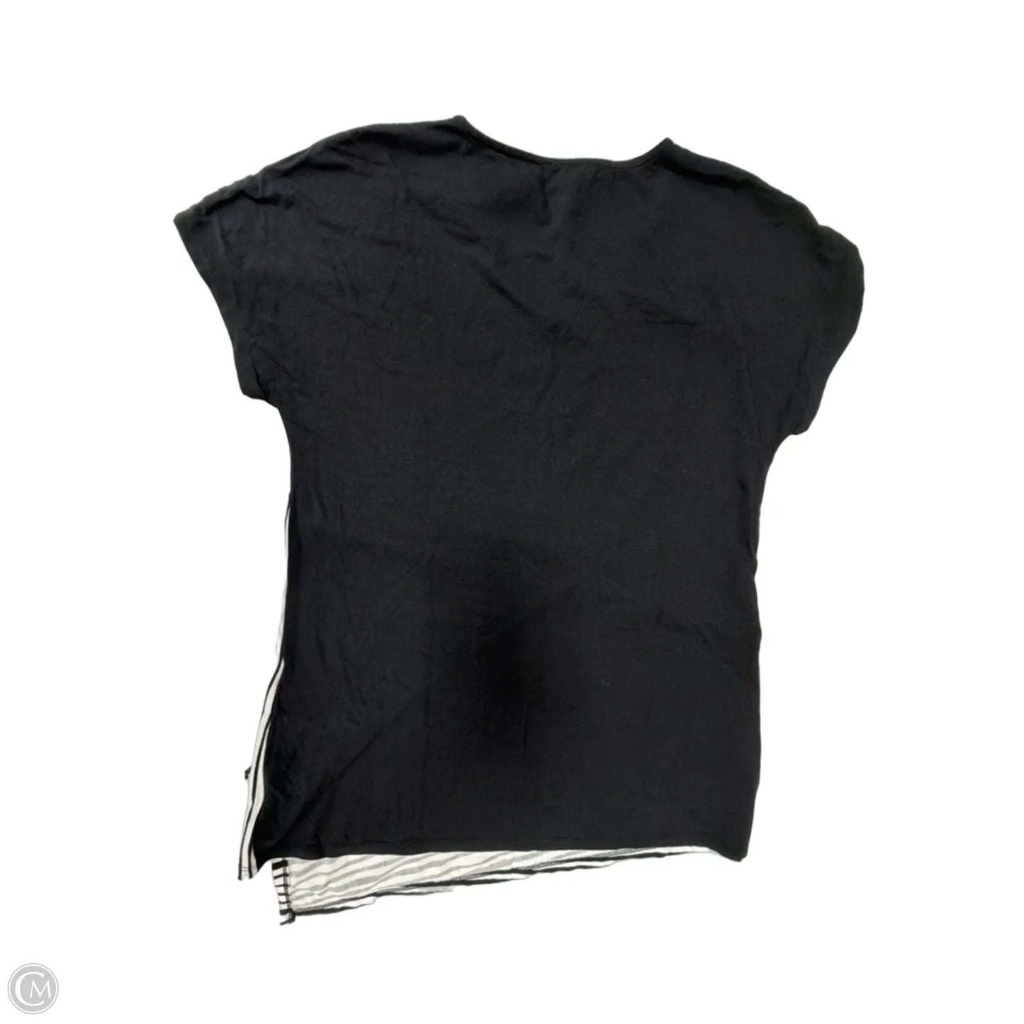 Top Short Sleeve By Chicos In Striped Pattern, Size: S