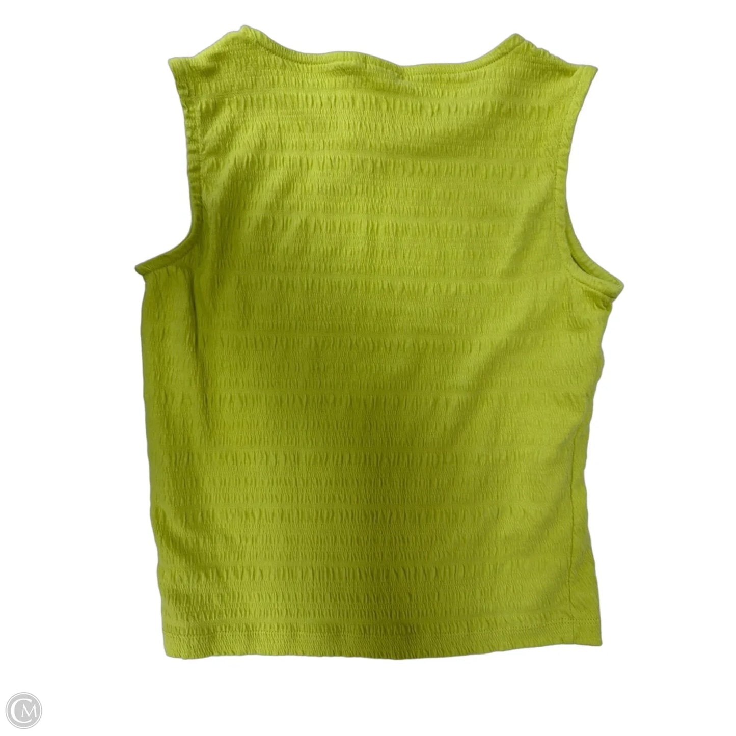 Tank Top By C And C In Chartreuse, Size: S