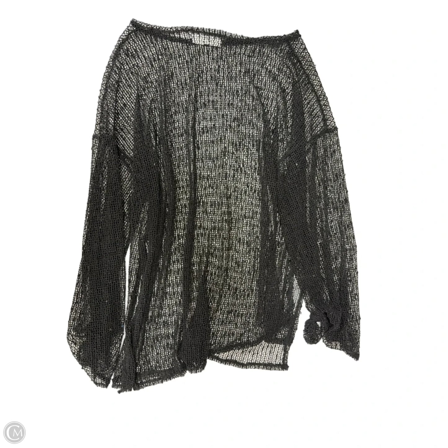 Top Long Sleeve By Cmf In Black, Size: L