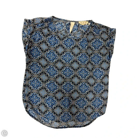 Top Short Sleeve By Pink Rose In Blue, Size: S