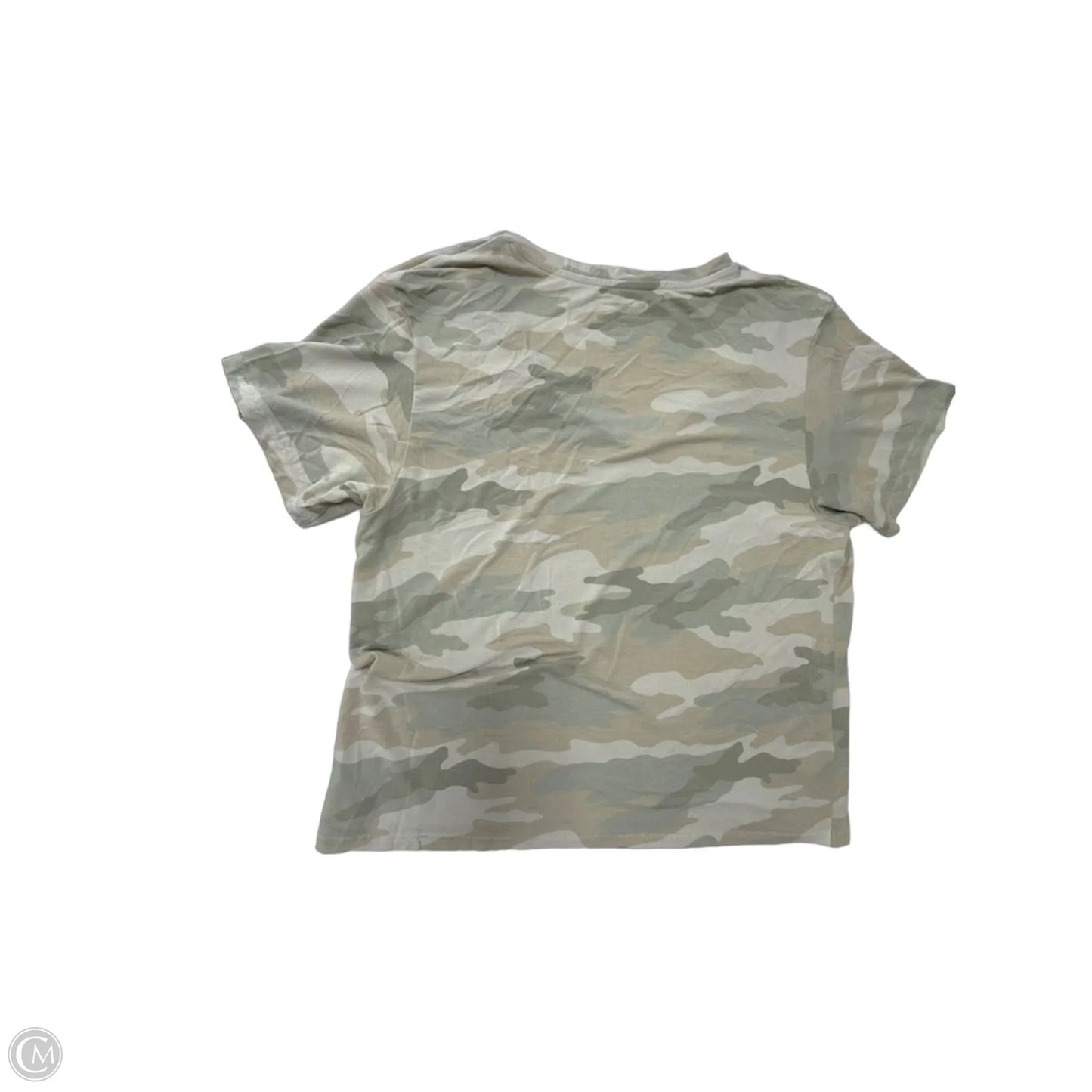 Top Short Sleeve By American Eagle In Camouflage Print, Size: M