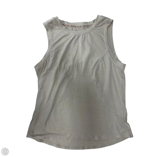 Athletic Tank Top By Spyder In Cream, Size: M