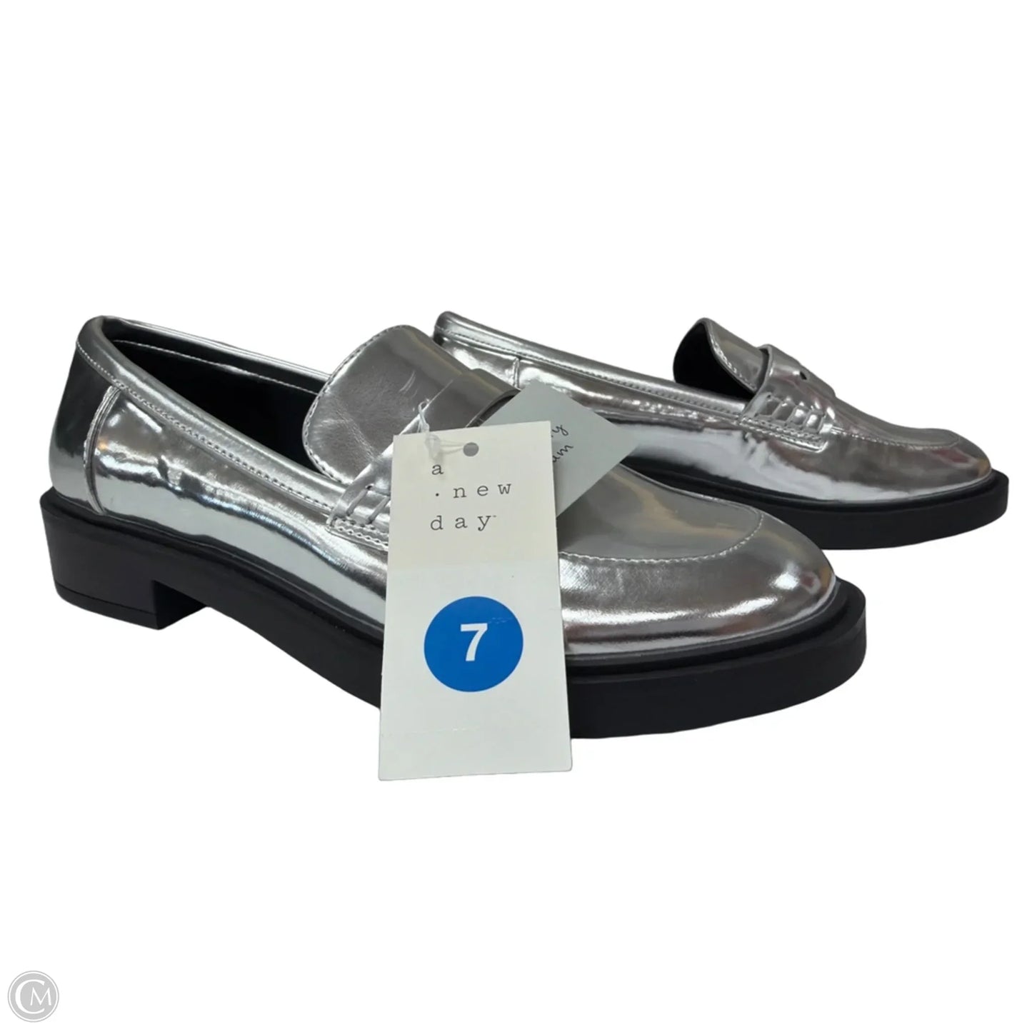 Shoes Flats By A New Day In Silver, Size: 7