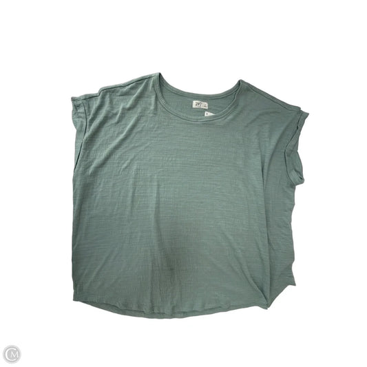 Top Short Sleeve By Maurices In Blue, Size: 2x