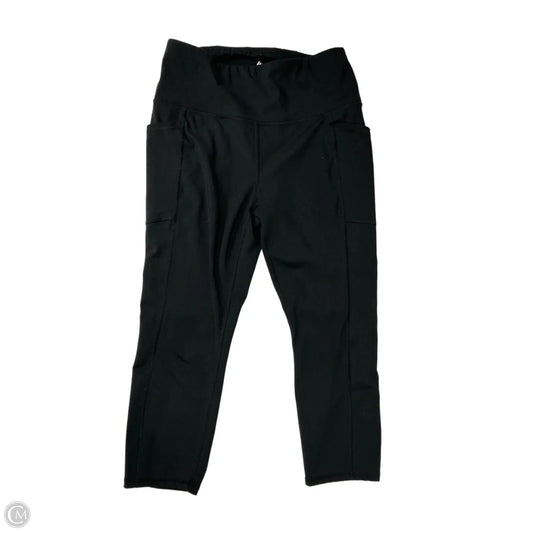 Athletic Leggings By Rbx In Black, Size: L