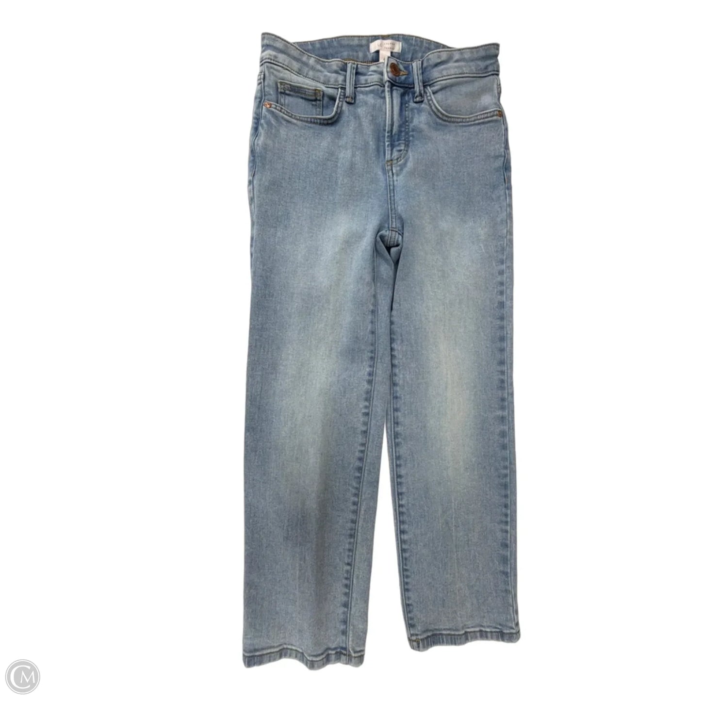 Jeans Straight By Lc Lauren Conrad In Blue Denim, Size: 4p