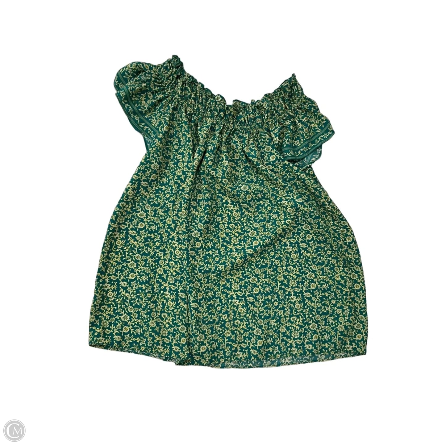 Top Short Sleeve By Max Studio In Green, Size: L