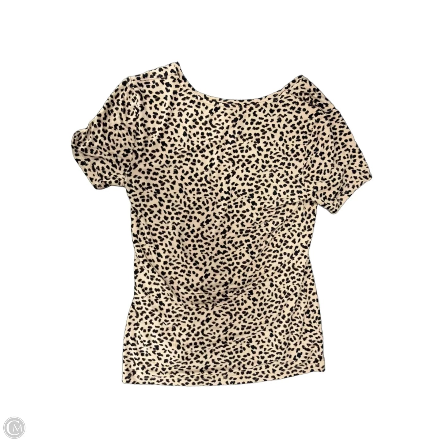 Top Short Sleeve By Apt 9 In Animal Print, Size: S