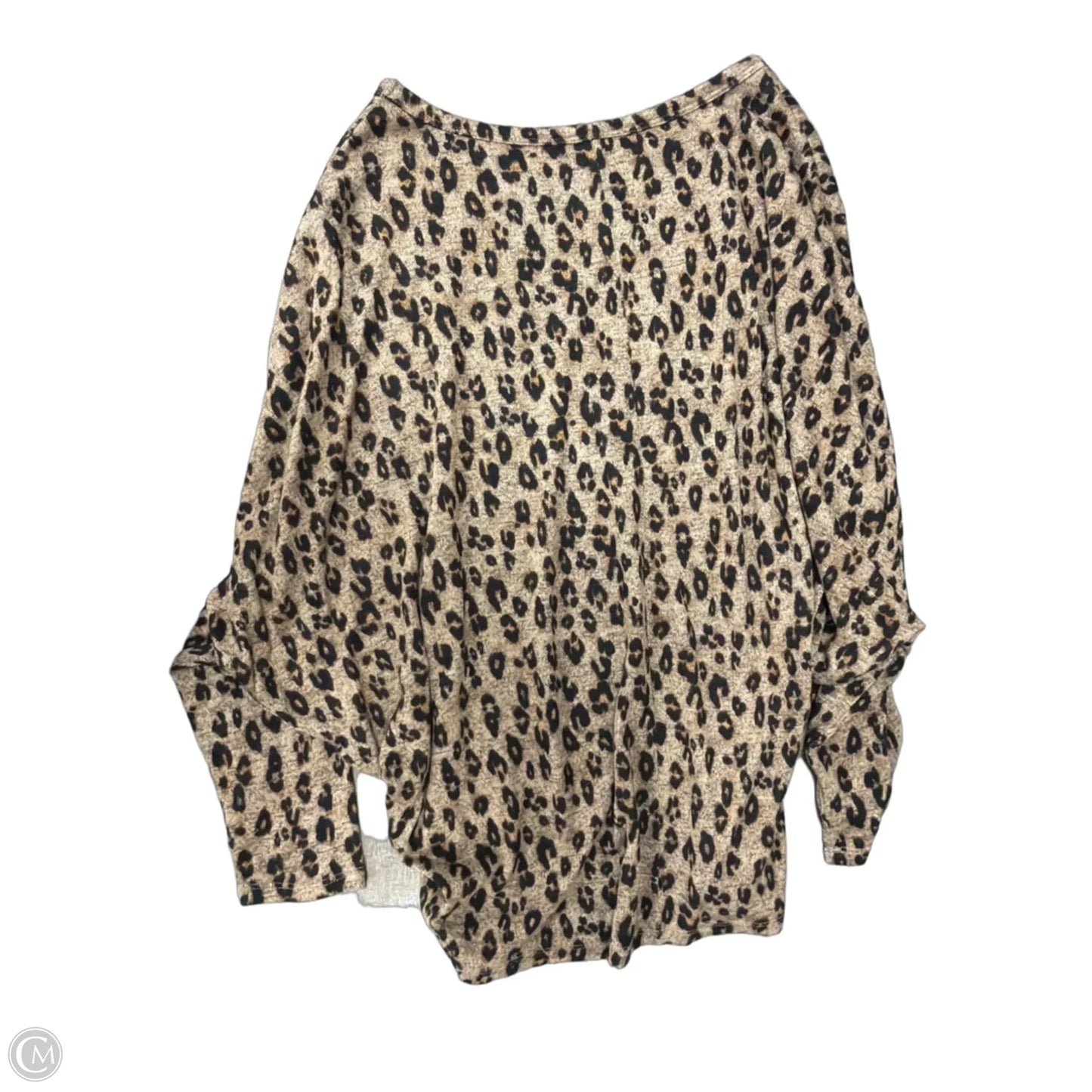 Top Long Sleeve By Maurices In Animal Print, Size: M