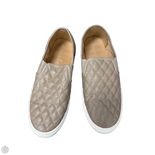 Shoes Sneakers By Just Be In Tan, Size: 9