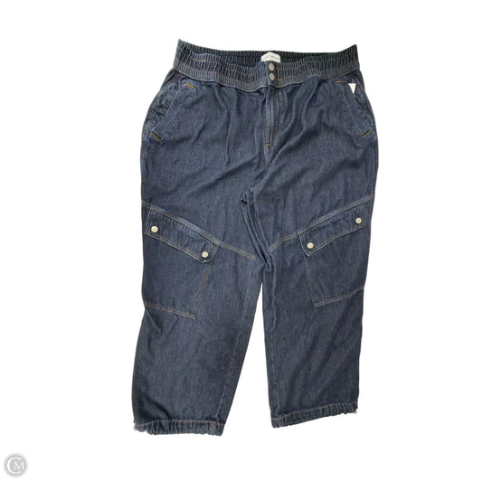 Jeans Wide Leg By Lane Bryant In Blue Denim, Size: 18