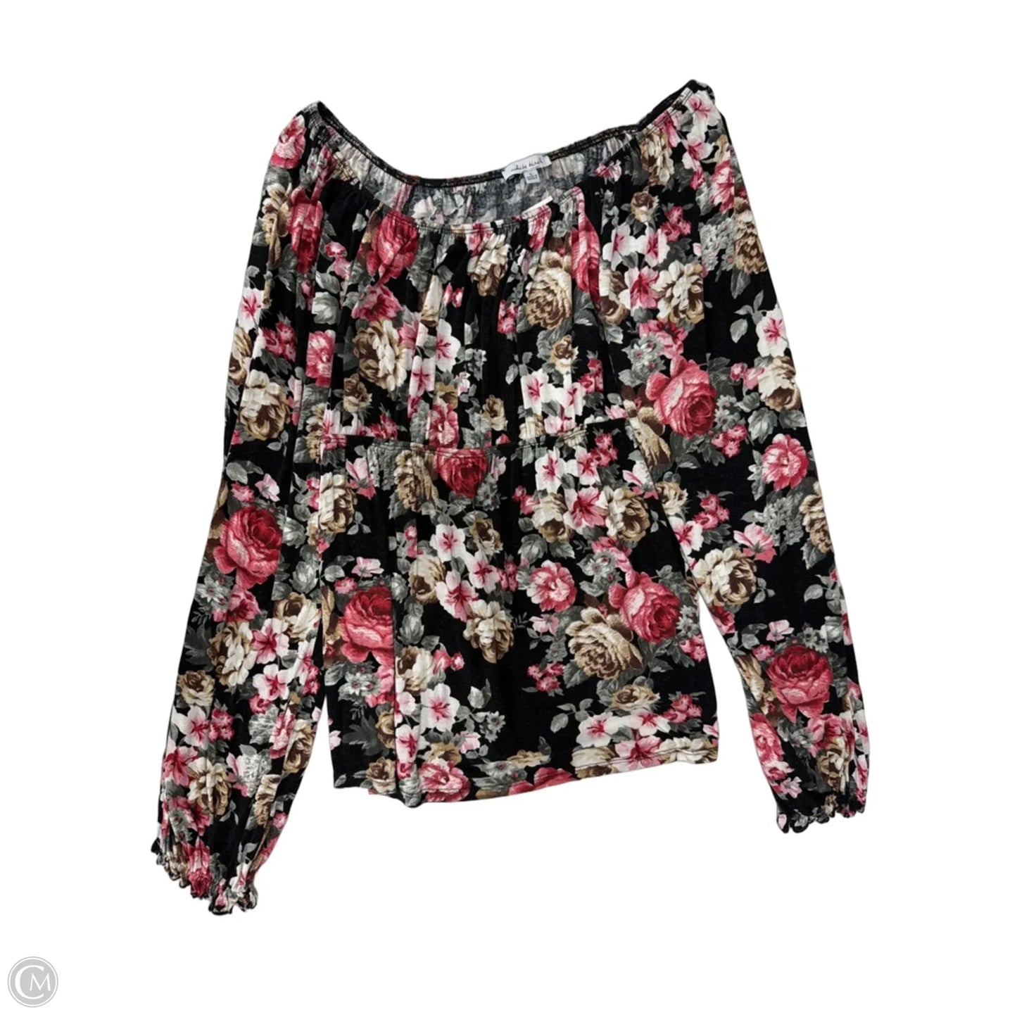 Top Long Sleeve By White Birch In Floral Print, Size: L