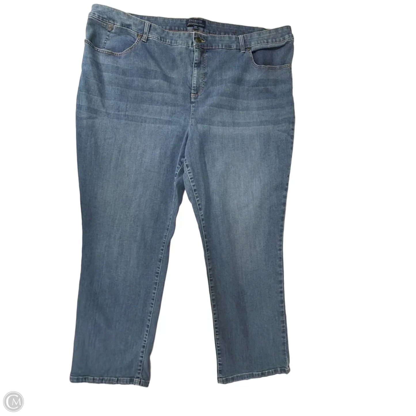 Jeans Straight By Talbots In Blue Denim, Size: 26