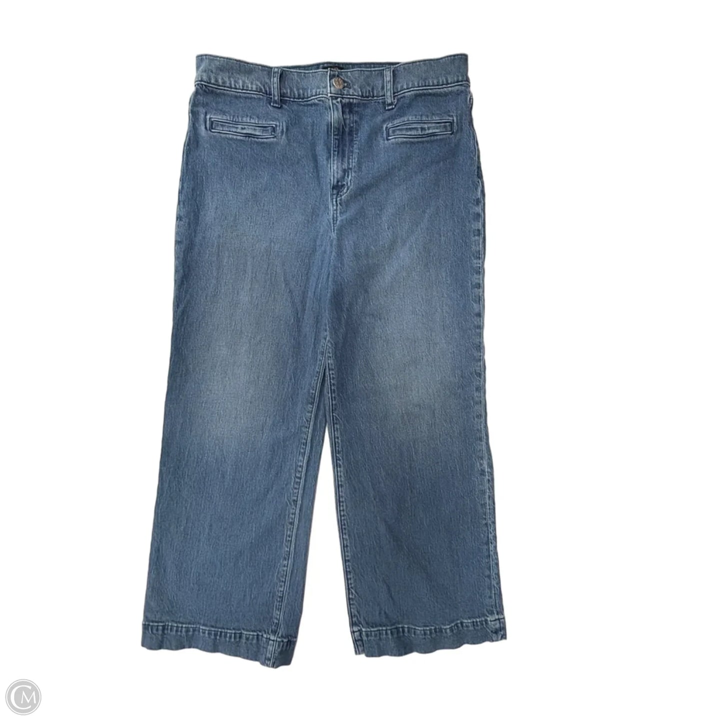Jeans Wide Leg By J. Crew In Blue Denim, Size: 6
